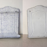 Set of utensils and kitchen utensils made of enamelled sheet metal