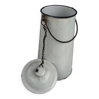 Enameled milk jug
