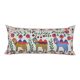 Vintage embroidered cushion cover 46x94 cm