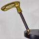 Lamppost club of golf club annees 70 leather wood and brass