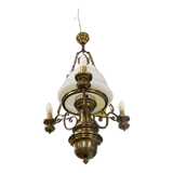 Gilded brass ceiling lamp