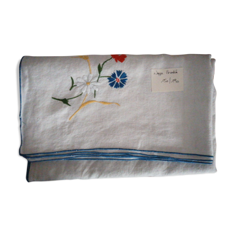 Old embroidered tablecloth