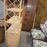 Rattan bookshelf