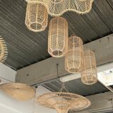 Suspension rattan saucer iron frame D:120 H:60
