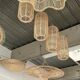 Suspension rattan saucer iron frame D:120 H:60