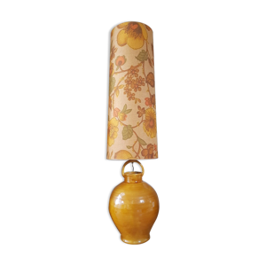 Lampadaire en céramique et toile