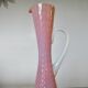 Vase, soliflore stelvia glass, italy, pink, orange and opalescent, 1960s