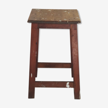 Vintage wooden painter's stool