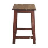 Tabouret vintage de peintre en bois