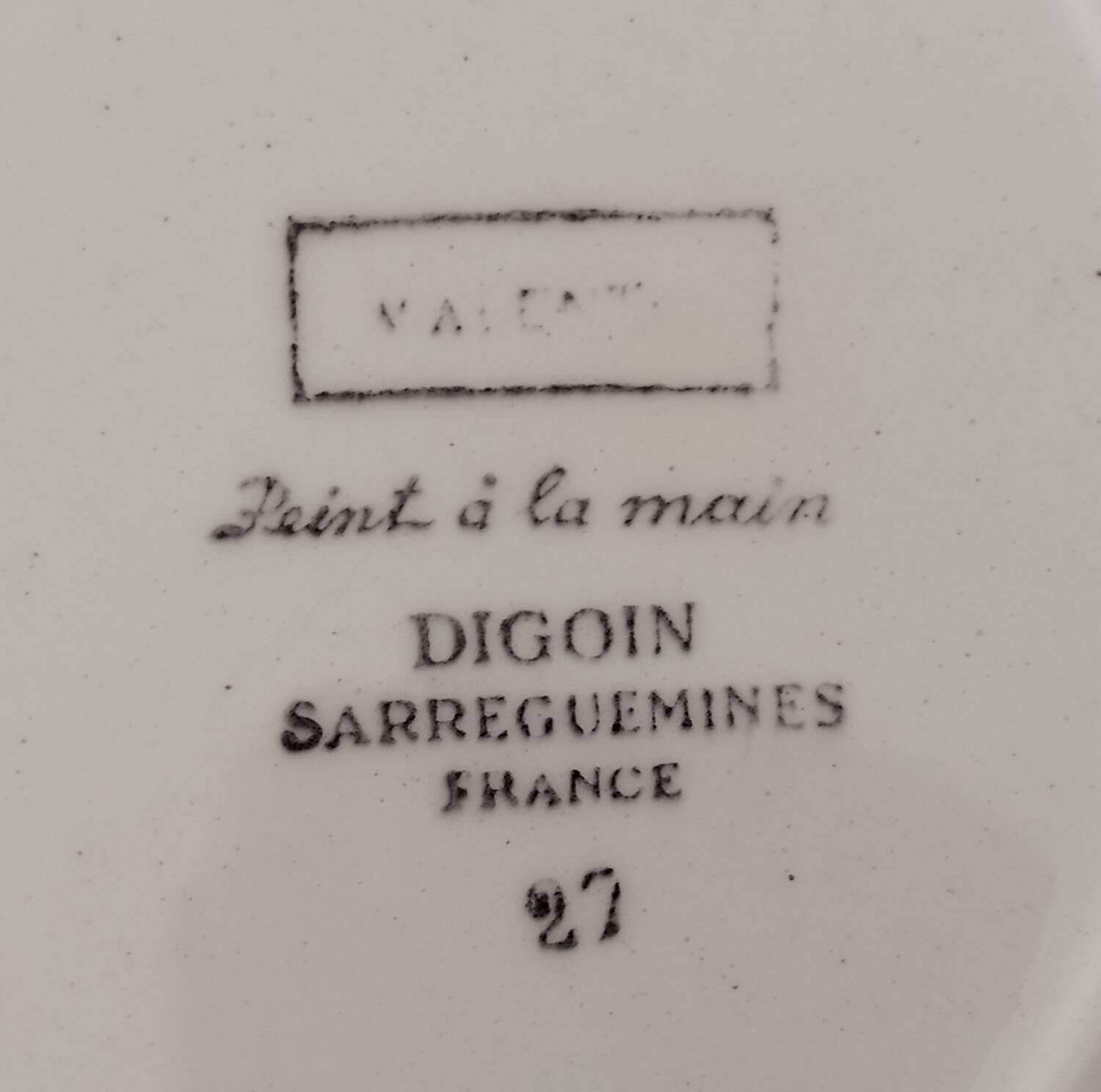 Soup plates soup pasta earthenware digoin sarreguemines vintage valentine model