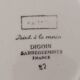 Soup plates soup pasta earthenware digoin sarreguemines vintage valentine model
