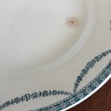 Set of 5 old flat plates in Salin ironware, Vince model