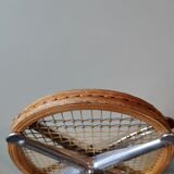 Vintage wooden tennis racket special t Victor Clément metal structure Zephyr