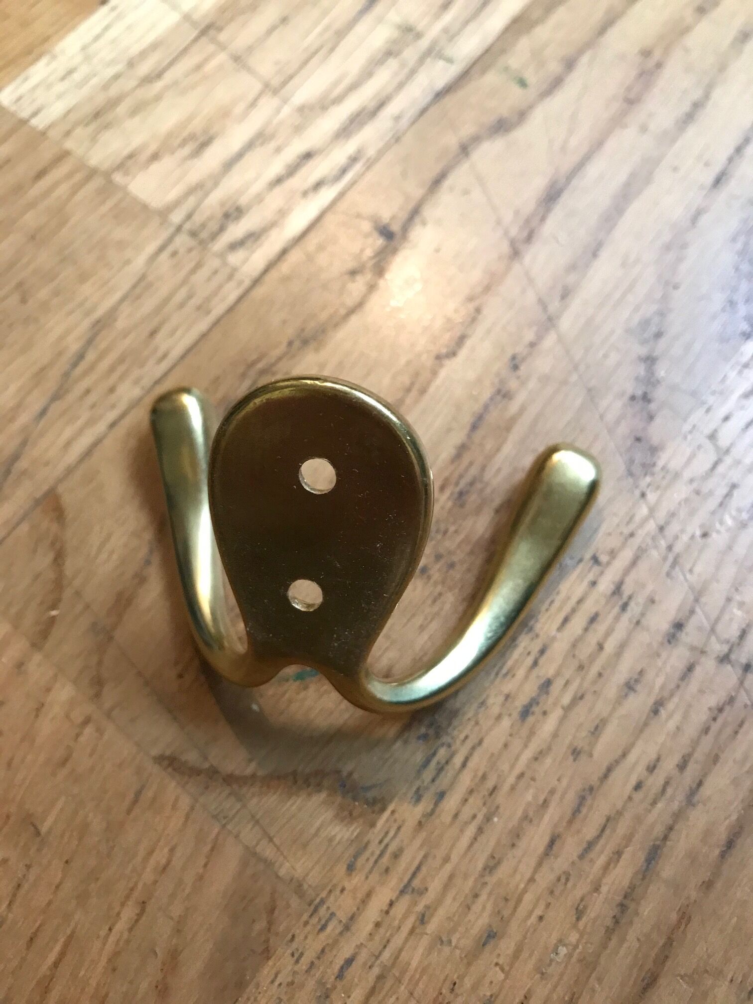 Double brass hook