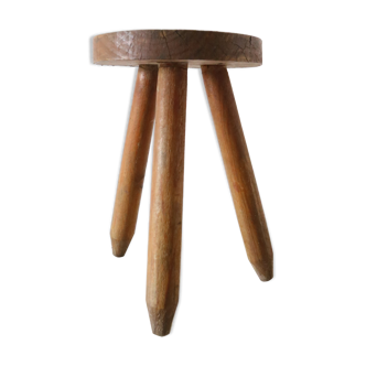 Farm tripod stool, rustic, vintage