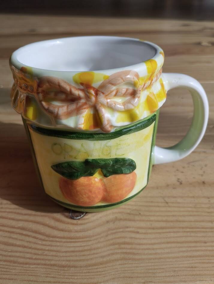 Retro ceramic barbotine kitchen set