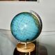 Vintage metal and wood terrestrial globe 1950