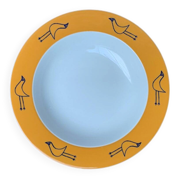 Postmodern German series of flying objects, soup plates by David Palterer and Sieger Design for Arzberg, 1990s, set of 7.
