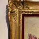 Antique painting, still life with lilacs and peonies signed Van der Berg circa 1950
