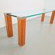 Pioneer T66 Cherry Wood & Glass Side Table from Peter Ghyczy, 1980s