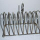 Silver metal toast dispenser