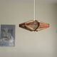 Vintage Scandinavian pendant light with stretched wires.