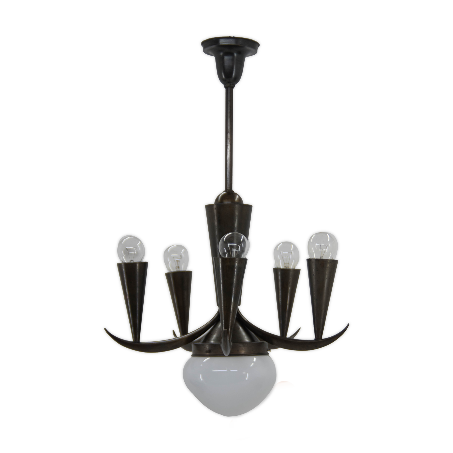 Cubistic Chandelier by IAS, 1910s