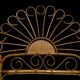 Bamboo and rattan headboard, handcrafted on the Côte d'Azur, 1960