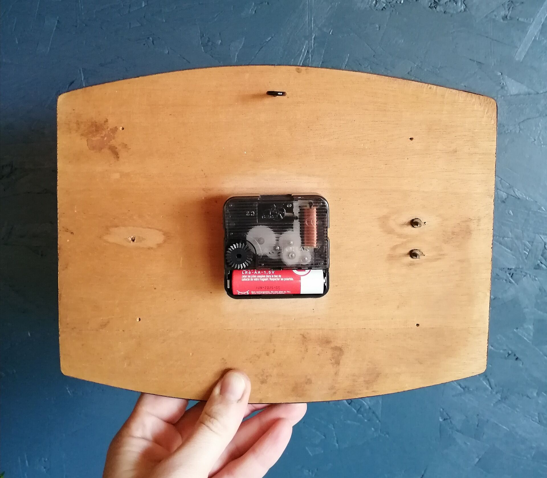 Vintage clock, "Yellow Kiplé" wall clock