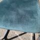 Pair of chrome blue chairs  70