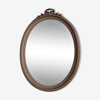 Miroir laqué de style Louis XVI 1900 60x40cm