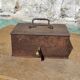 Old vintage store cash box for cash box silver metal cash