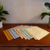 10 napkins Anne de Solène different colors 43 x 43 cm