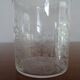 Baccarat crystal goblet model engraved with Baccarat initial "B" on frieze