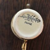 Ecru ceramic milk jug with gold decoration from Sarreguemines.