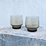 Set of two 70s glasses