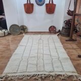 Handmade wool Berber rug 250x150 cm