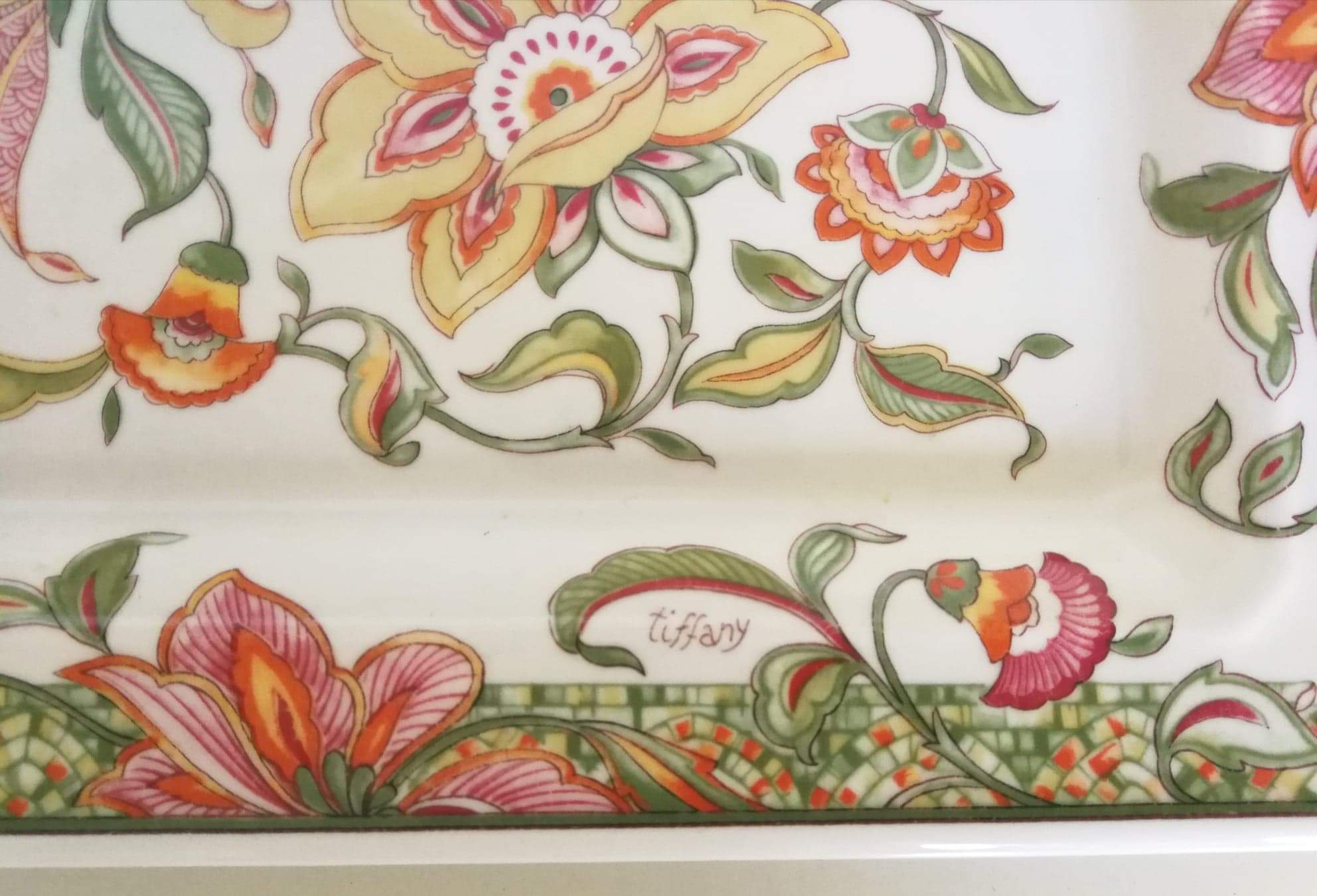 Tiffany Italian ceramic dish