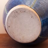 Vase en grès émaillé à coulure