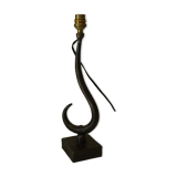 Vintage French brutalist iron lamp base