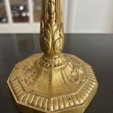 art deco brass lamp