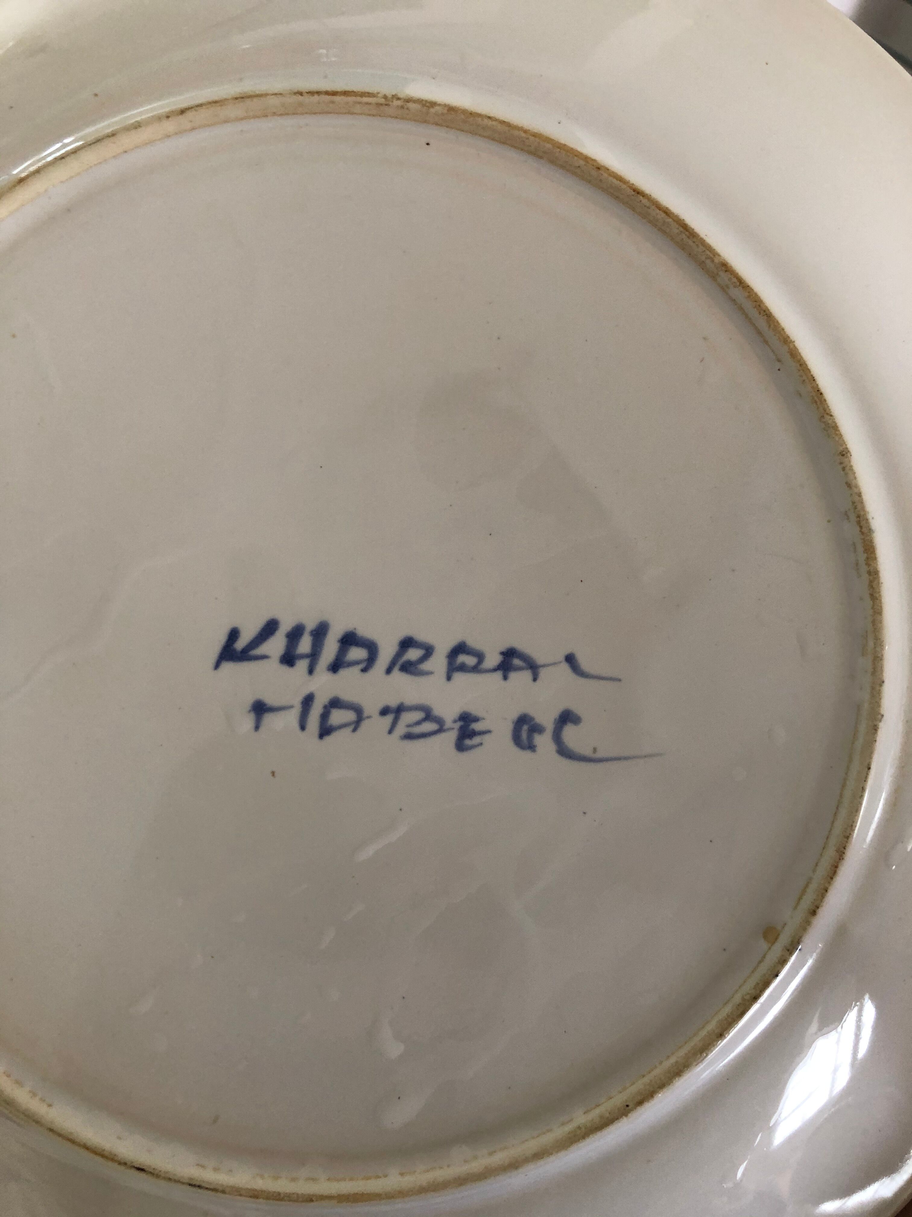 Lot of 4 vintage ceramic plates