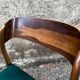 Emile and Walter Baumann walnut sleigh chair 60s