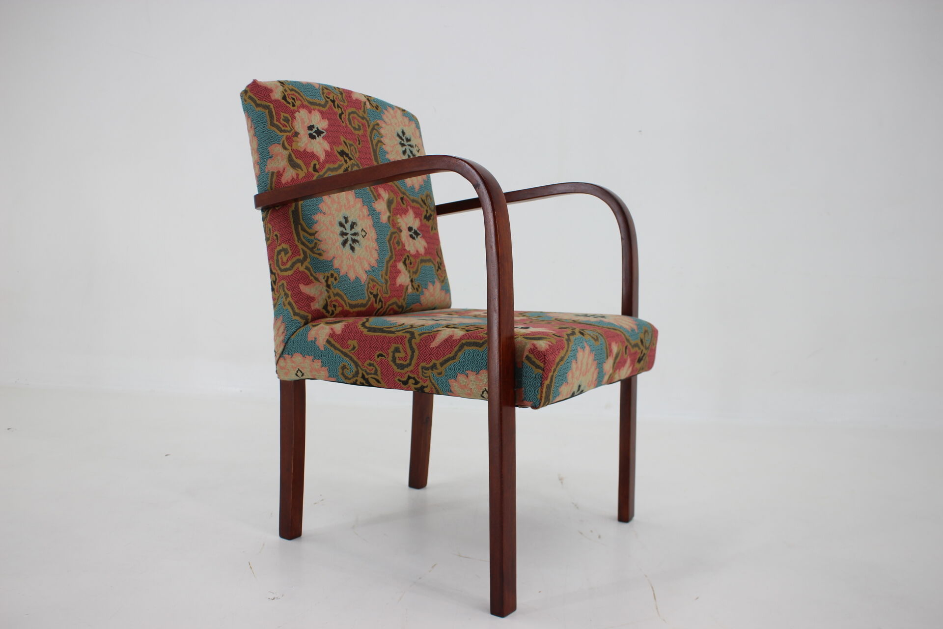1930s Bentwood Beech Armchair ,Czechoslovakia