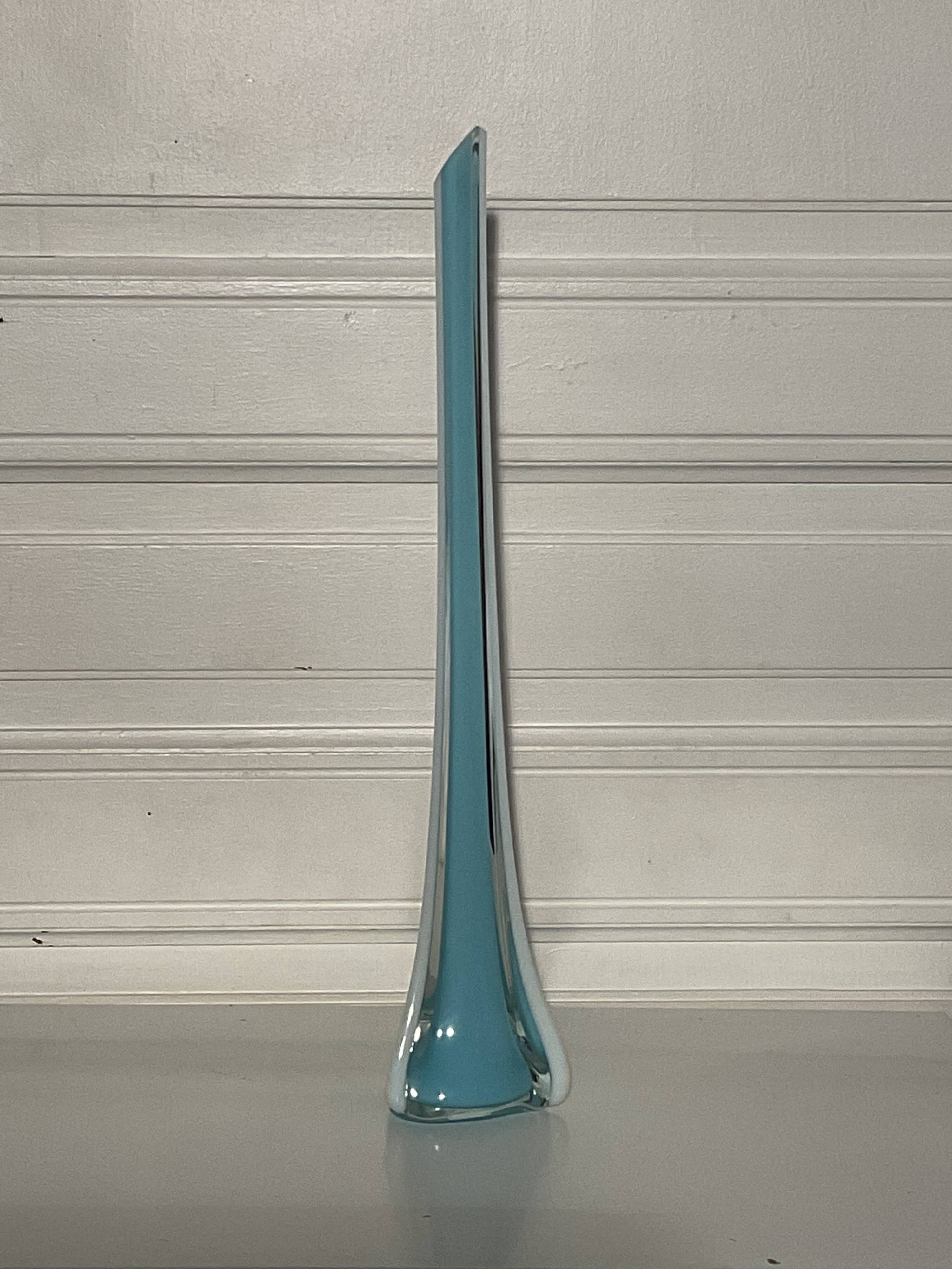 Large vintage Murano vase solitiflore