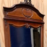 Old mahogany mirror.