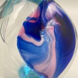 Blown glass vase by the Czech artist Jiří Suhájek