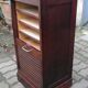 Oak curtain cabinet