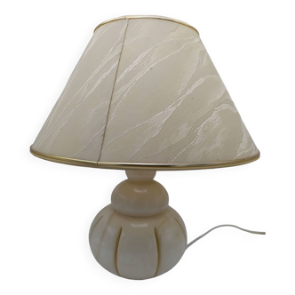 Alabaster lamp. 70'. Luminous openwork foot.