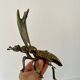 Vintage brass fly ashtray